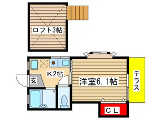 サクスィ-ド【1階】の間取り