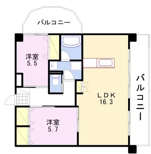 ロイヤルエビス【3階】の間取り