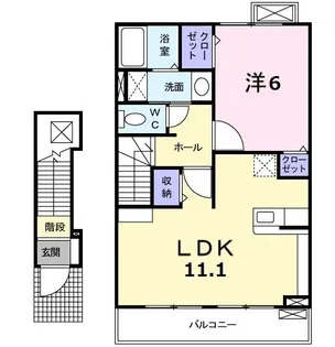 アニバーサリーII【2階】の間取り