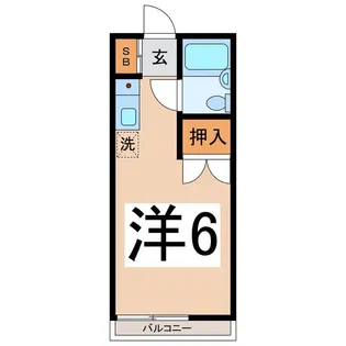 レジデンス岩森【1階】の間取り