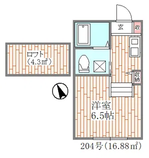 スライヴ【2階】の間取り