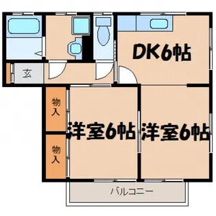 ホームオアシス船越【1階】の間取り