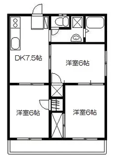 コーポK【2階】の間取り
