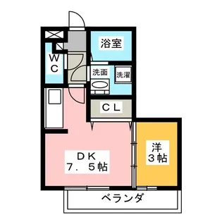 エピナールE【3階】の間取り