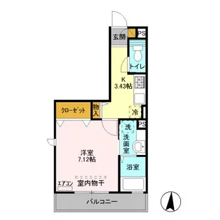 グレイズシア【1階】の間取り