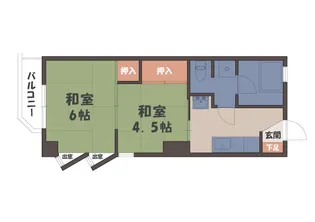 新添マンション【2階】の間取り
