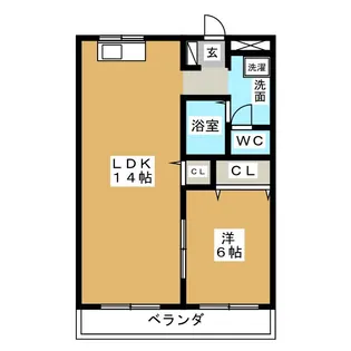 誠光マンション【1階】の間取り