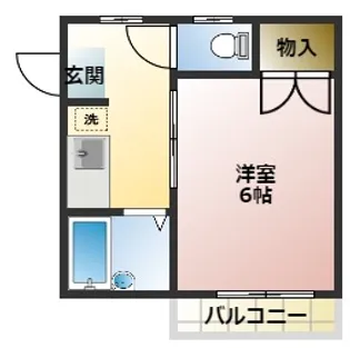 奈良橋ハイツ【2階】の間取り