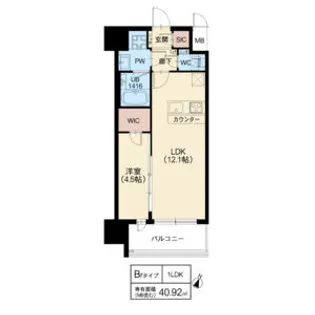 スプランディッド新大阪VII【10階】の間取り