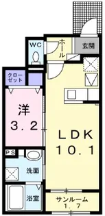 ロータス【1階】の間取り