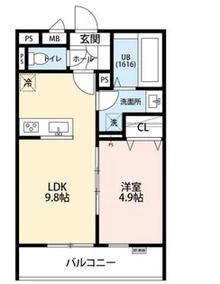 リコルテ柳根町【3階】の間取り
