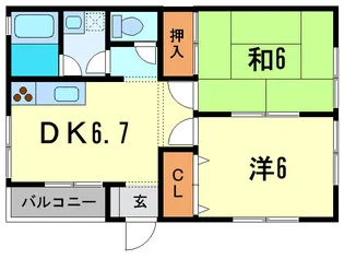 フェリセス【2階】の間取り