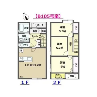 石川県金沢市泉が丘1【一戸建】の間取り
