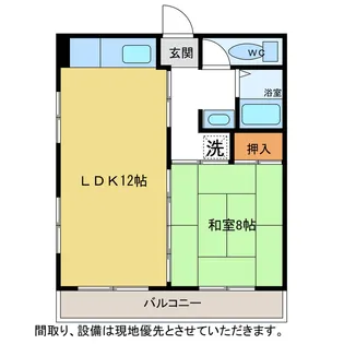 1LDKの間取り画像