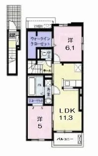 エリタージュ【2階】の間取り
