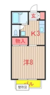 ライブゆうなみ【1階】の間取り