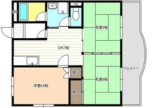 鳥山ハイツ【2階】の間取り