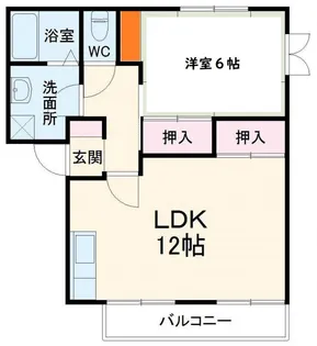 エバーグリーンせせらぎA【1階】の間取り