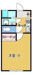 コーポたちばな【1階】の間取り