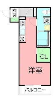 ゼフィール鶴美ヶ丘【2階】の間取り