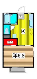 ハイツ明和【1階】の間取り