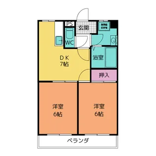 リンデン小林【2階】の間取り