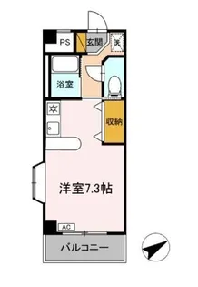 1Rの間取り画像