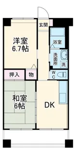 You Stage Shikatani【3階】の間取り