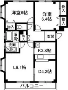 群馬県前橋市関根町【マンション】の間取り