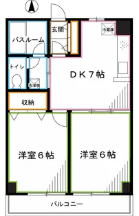 第2小美野マンション【2階】の間取り