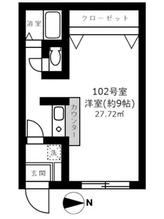 三ツ池マンション【1階】の間取り