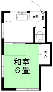 五月荘【2階】の間取り
