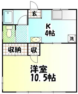 神奈川県秦野市南矢名【アパート】の間取り