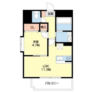 熊本県菊池郡菊陽町大字原水【マンション】の間取り