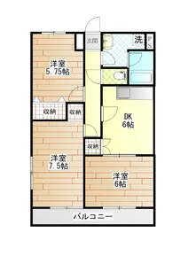 シャリテ国府【2階】の間取り