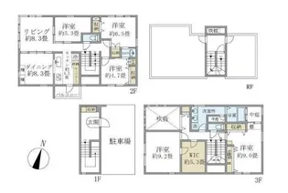 東京都港区西麻布1【一戸建】の間取り