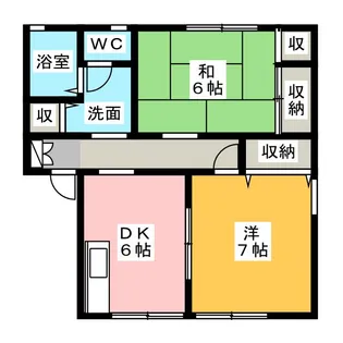 メゾンドプチマロン水堀 B【2階】の間取り