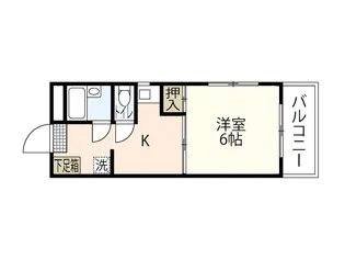 グリーンマンション【2階】の間取り