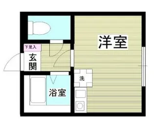 ヒルズ三ツ沢下町B棟【1階】の間取り