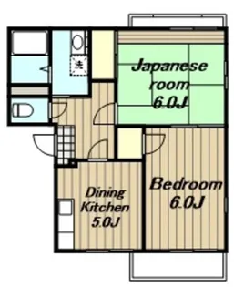 カーサやよいB【2階】の間取り