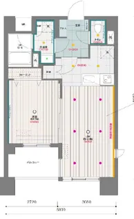 東京都中央区月島1【マンション】の間取り
