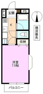 リバーサイドマンションパタータ【3階】の間取り
