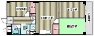 観舟マンション【2階】の間取り