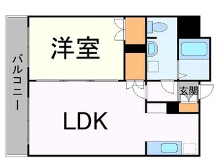 ラフィネタワー札幌南3条【14階】の間取り