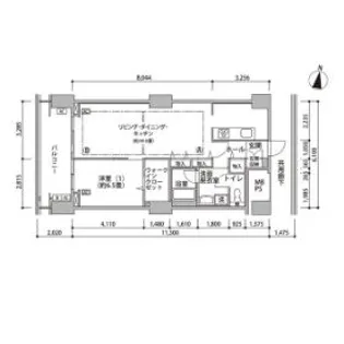 東雲キャナルコートCODAN16号棟【4階】の間取り