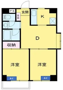 ランデン宮前【1階】の間取り