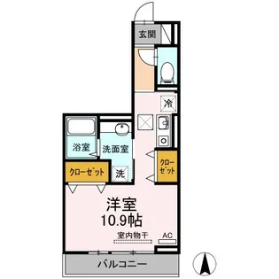ソレイユ富岡【1階】の間取り