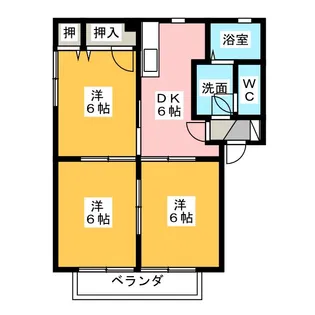 オーキッド【1階】の間取り