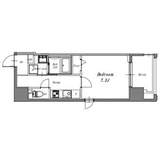 1Kの間取り画像