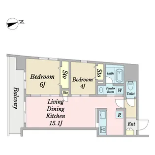 JANUS府中【2階】の間取り